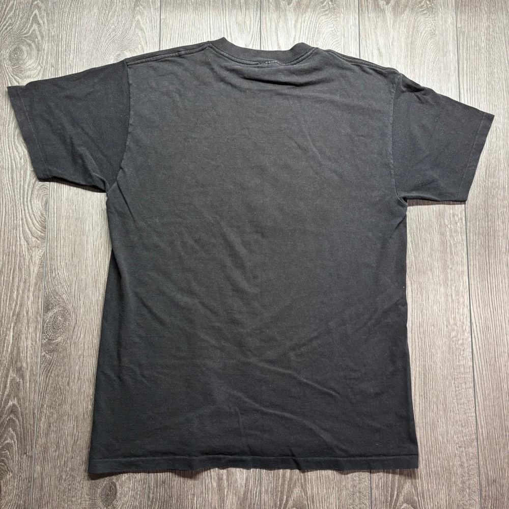 Vintage Blues Breakwater Band Harley Graphic T-Shirt Black Mens Large 90s Cotton - Picture 5 of 8